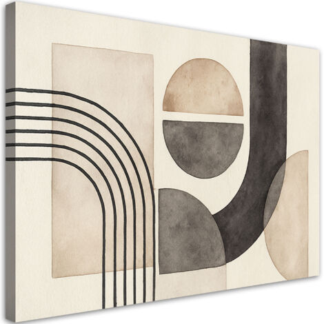 Quadro su tela, Forme geometriche Acquerello - 60x40 (1/3)