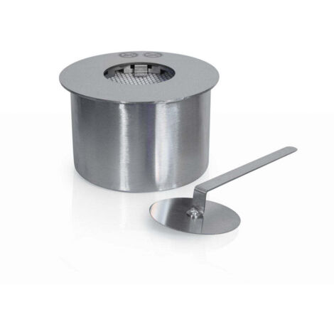Bruciatore tondo per camino a bioetanolo biocamino inox 2 lt d.20 cm