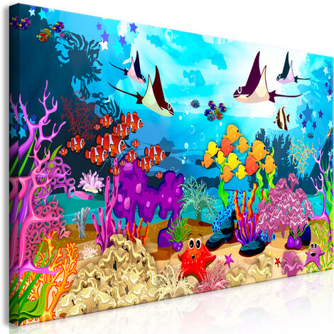 Quadro - Underwater Fun (1 Part) Wide - 70x35