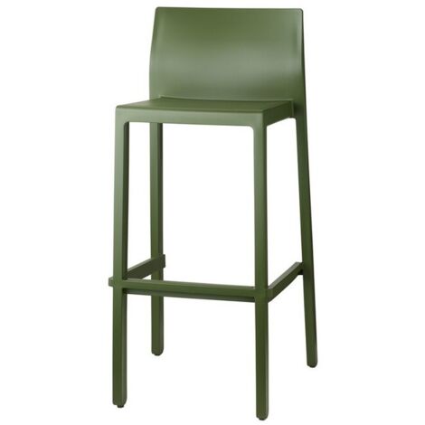SET 4 SGABELLI KATE H.75 - SCAB Colore: Verde oliva