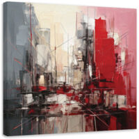 Quadro su tela, Architettura astratta della città - 60x60