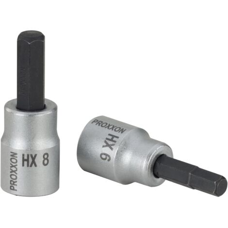 Proxxon - 3/8" Innensechskanteinsatz, HX 8 mm, 50 mm lang - 23580 (1/2)