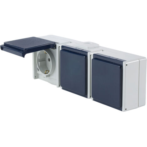 as - Schwabe - Aufputz Steckdosen 3 fach - 62464