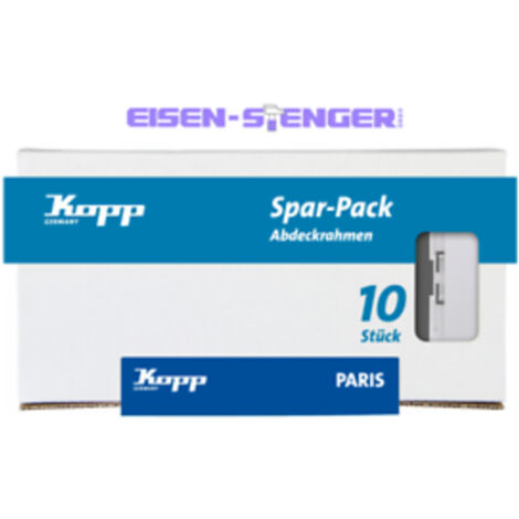 Kopp - PARIS – 10x Abdeckrahmen 1-fach, arktisweiß - 402002013 (1/5)