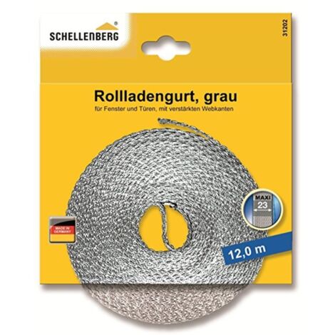 Schellenberg - Rollladengurt 23 mm / 12 m, grau - 31202