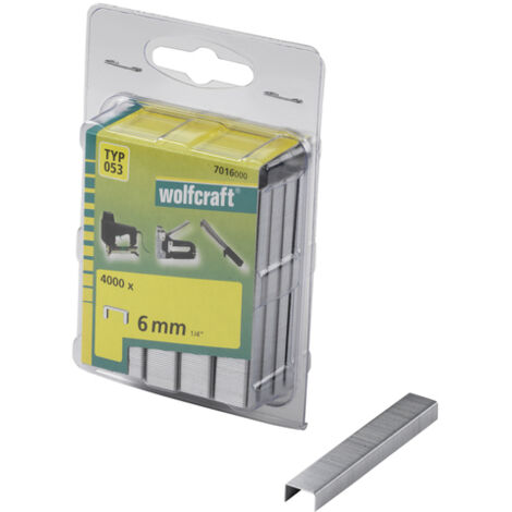 Wolfcraft - 4000 Klammern breit, Stahl Typ53 6mm - 7016000