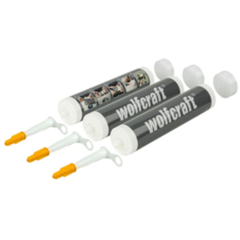 Wolfcraft - 3 Leerkartuschen 310ml für GK-Spachtel - 4044000