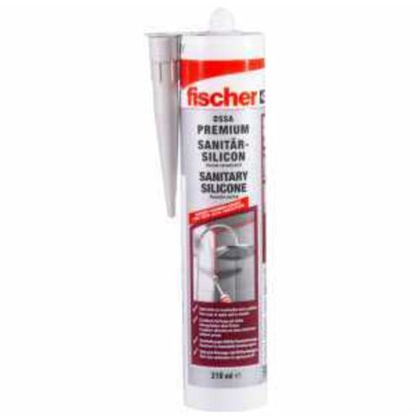Fischer - Sanitärsilicon DSSA 310 ml fugengrau - 512208 (1/5)