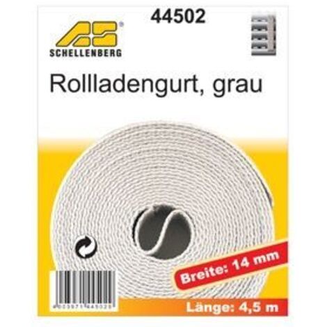 Schellenberg Rollladengurt grau Breite 14 mm - Länge 4,5 m Rollladengurt