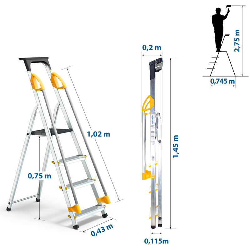 WORKZONE Scala a 2 gradini