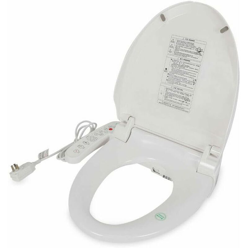 Lunette de WC électrique intelligente – Assise chauffante – Avec douchette  – Nettoyage automatique – Désodorisation des buses – Température réglable –  Massage : : Bricolage