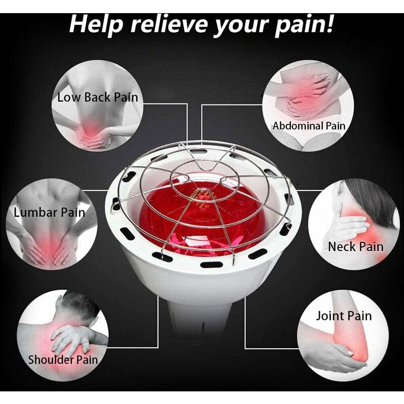 Lampada A Infrarossi Terapeutica 275W - Doppia Testa, Telecomando, Temperatura Regolabile 0-115°C - Foto 4