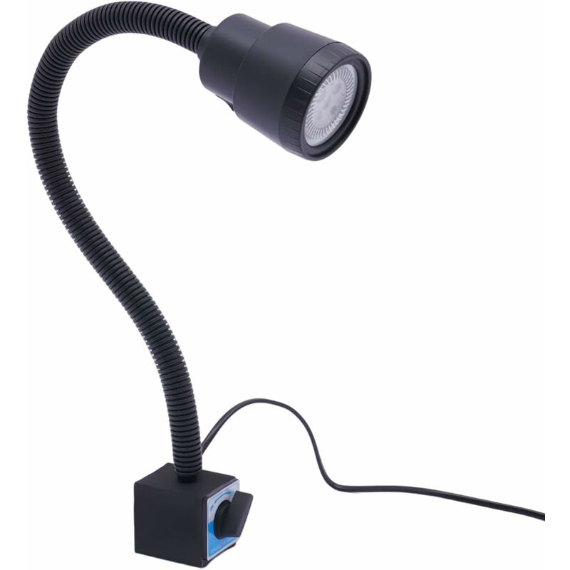 Lampe De Travail Magnétique 120 Lumens Par W Avec Col De Cygne Flexible Et Base Magnétique, Lampe De Travail LED Portable Pour Tour, établi De