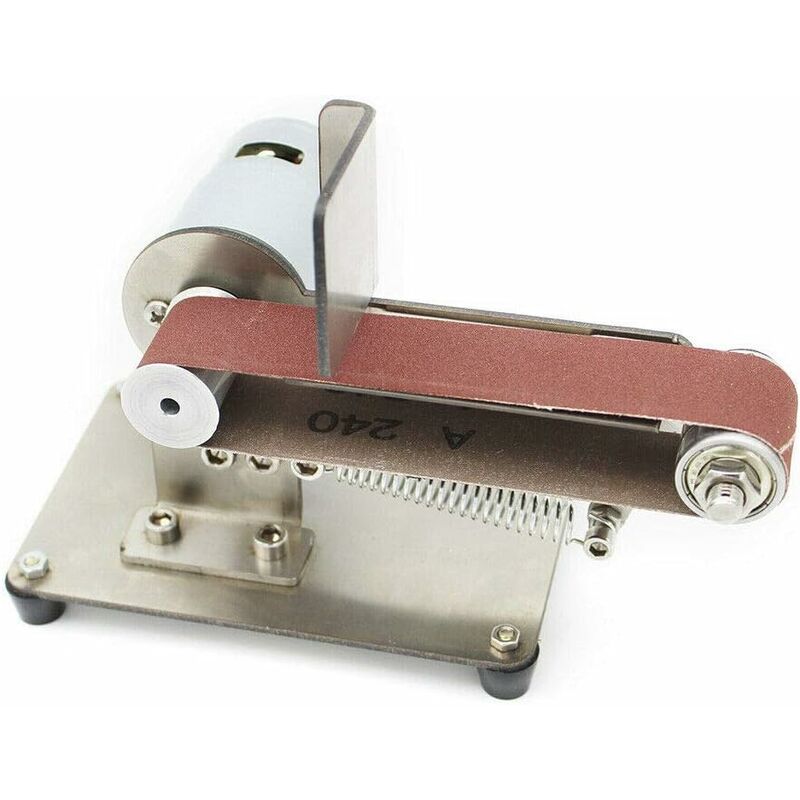 Ponceuse à Bande De Table - Moteur Cuivre 775, Vitesse Réglable 4000-9000 Tr/min, Pour Travail Du Bois Et Métal
