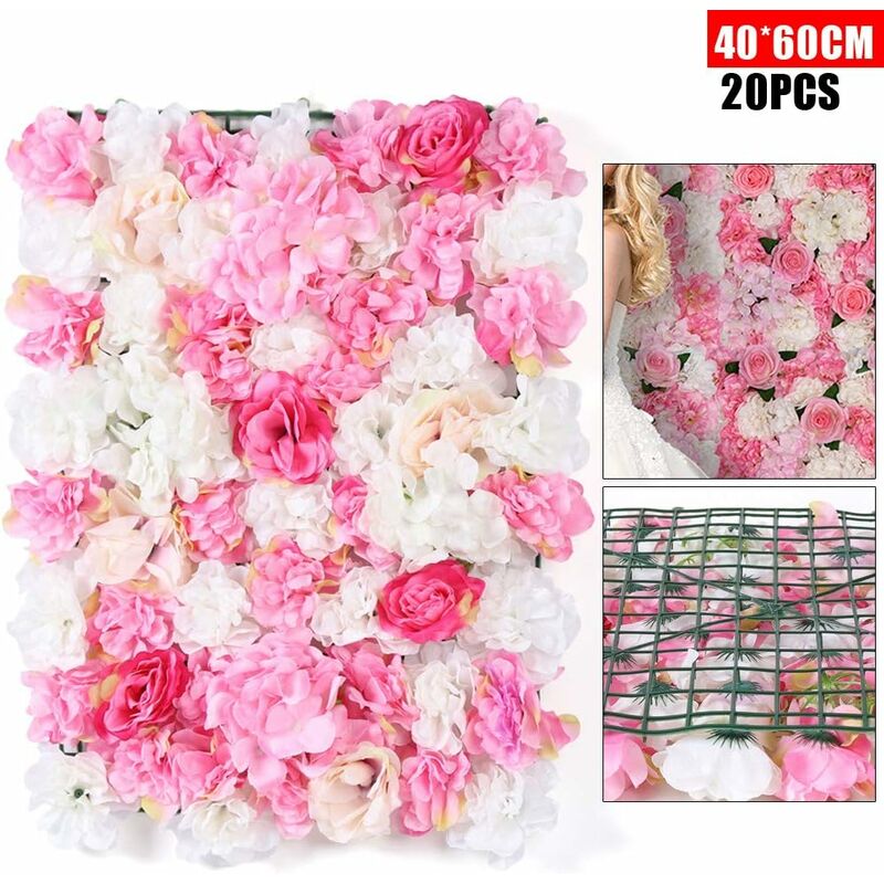 Set Papeterie Rose Blanche - 20 Feuilles A4 + 20 Enveloppes DIN Long, Motif Fleurs