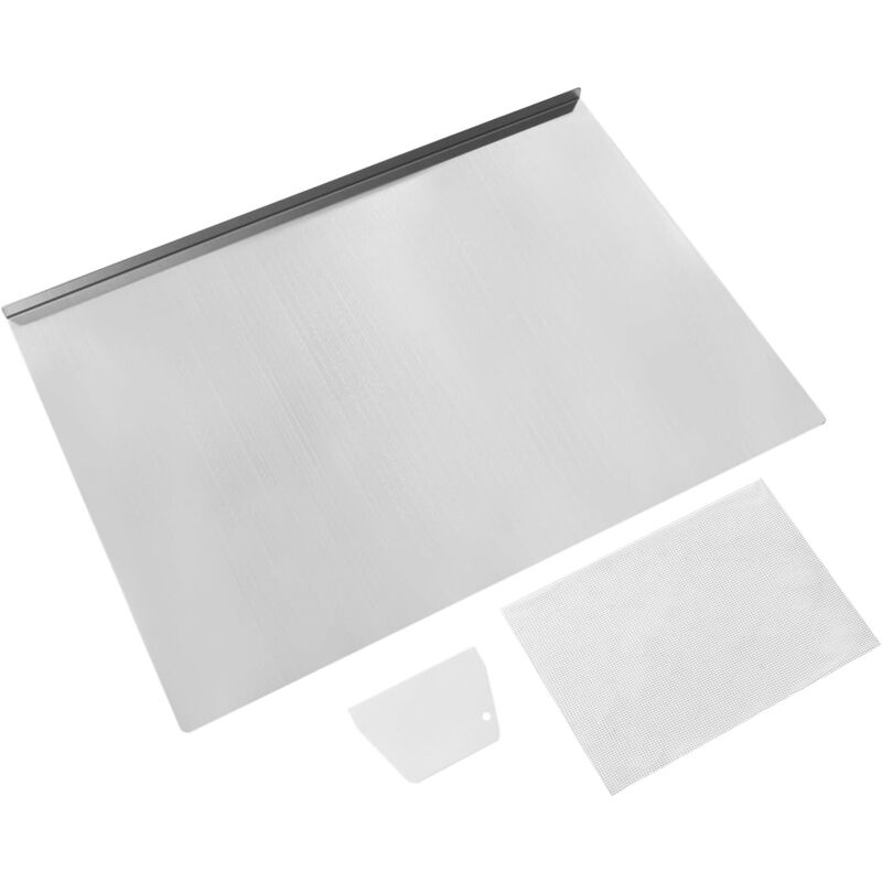 Planche à Découper Inox 40x30 Cm Avec Rebord – Idéale Pour Pétrir, Découper Et Protéger Votre Plan De Travail !