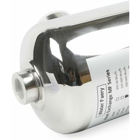 Kanbihao Échangeur De Chaleur Piscine 60 KW - Acier Inoxydable 304 - Compact Pour Eau Chlorée Ou Salée - Chauffage Efficace Argenté