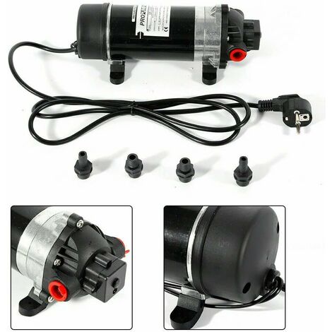 Pompe De Surpression Eau 220V - 11 Bar Max, Débit 5,5 L/min, Auto-amorçante, Protection Automatique Pression, Acier Inoxydable, Pour Arrosage, Lavage Voiture, Etc.
