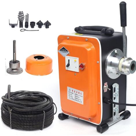 Nettoyeur de tuyaux électrique 750 W, Nettoyeur de tuyaux de 20 mm à 110 mm Nettoyeur de tuyaux d'égout pour baignoire (1/5)