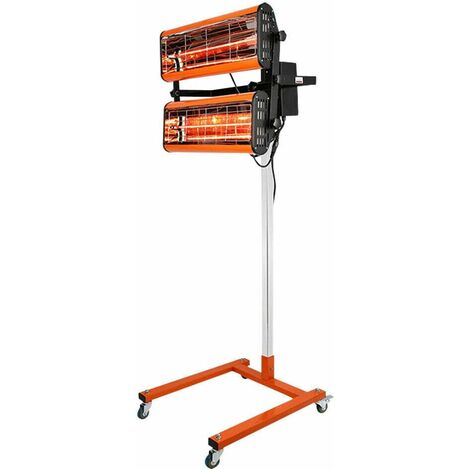 Senderpick – Lampe infrarouge de séchage 2x1000W – Capacité de chauffage 60-80% – Température 40-100°C – Hauteur réglable 0,1-1,7m