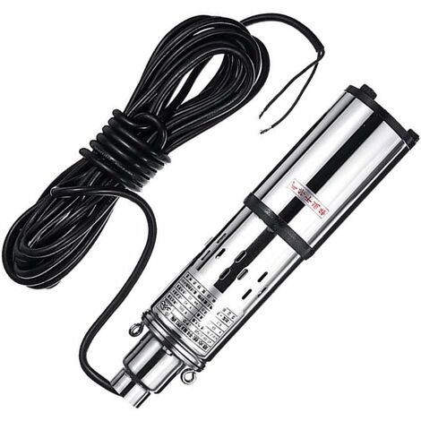 Pompe à Eau Immergée Solaire ZYIY 12V/24V - 200W Ou 260W - Pour Puits Profond Maison - Débit 2.3m³/h - Neuf