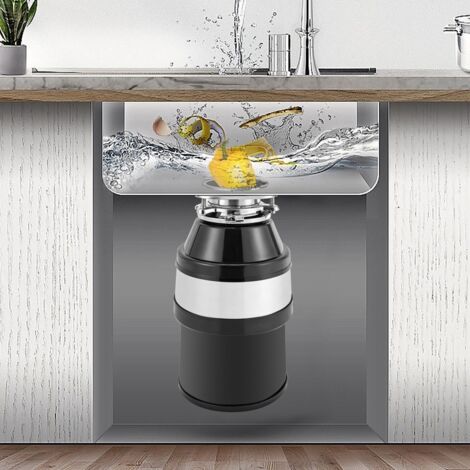 Senderpick – Broyeur de déchets 370W – Capacité 1L – Moteur silencieux à faible vibration – Raccordement pour lave-vaisselle