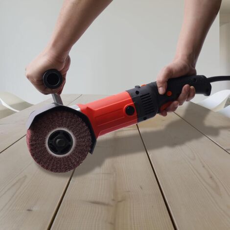 Ponceuse à Satin, Ponceuse à Brosse, 1400 W, Ponceuse à Rouleau, Polisseuse, Meuleuse D'angle