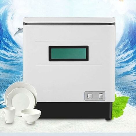 Lave-vaisselle de table, 1500 W, mini lave-vaisselle, portable, entièrement  automatique, acier inoxydable, avec fonction de chauffage à 70 degrés, blanc