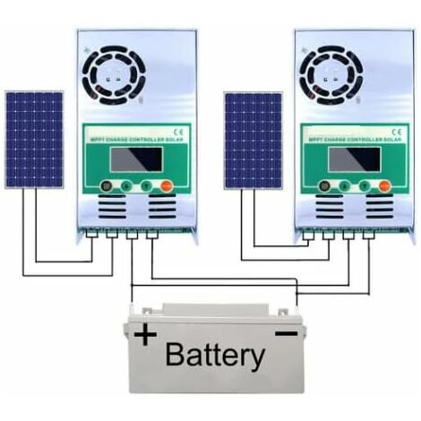 Contrôleur Solaire MPPT 100A 12-48V - Régulateur Panneau Solaire, écran LCD, USB, Protection - 5
