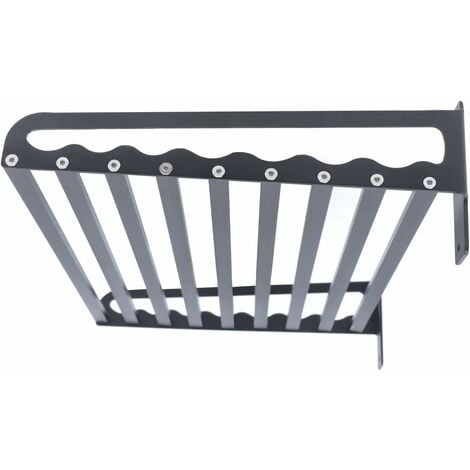 Support mural pour micro-ondes, support en aluminium pour micro-ondes, étagère pour micro-ondes pour la cuisine 50 x 39,5 cm, noir