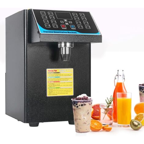 Senderpick – Distributeur de fructose pour bubble tea 7,5 l – Acier inoxydable anti-fuite – Panneau intelligent 16 configurations – Capteur de sécurité (1/5)