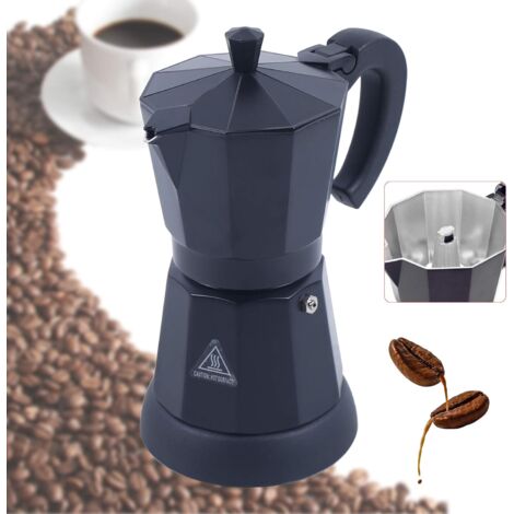 300 ml Machine à café électrique Machine à expresso en aluminium Pot à expresso Mocha avec base séparée (1/5)