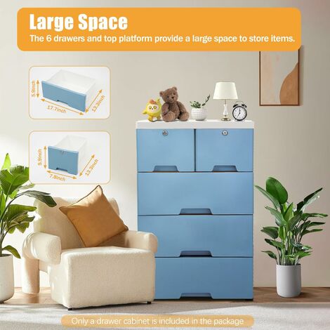 Commode de rangement - Armoire sur pied - En plastique - Table de ...