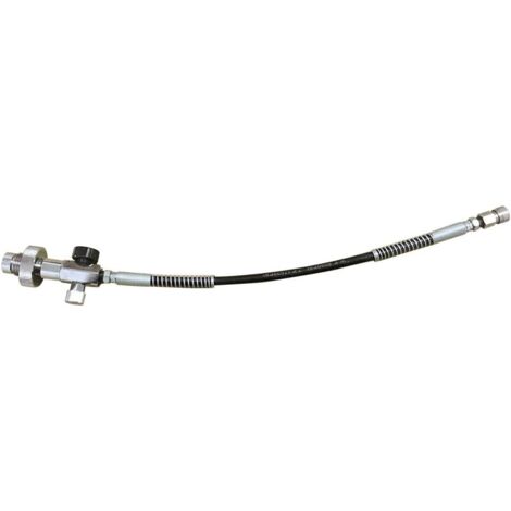 Tuyau PCP Haute Pression 4500 PSI En Acier Inoxydable - 95 Cm, Avec Raccords Rapides, Pour Remplissage Réservoir Air