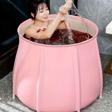 Baignoire gonflable pour adulte - Pour spa et enfant - Rose - 70 x 70 cm