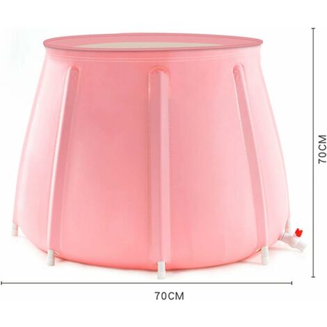 Baignoire gonflable pour adulte - Pour spa et enfant - Rose - 70 x 70 cm