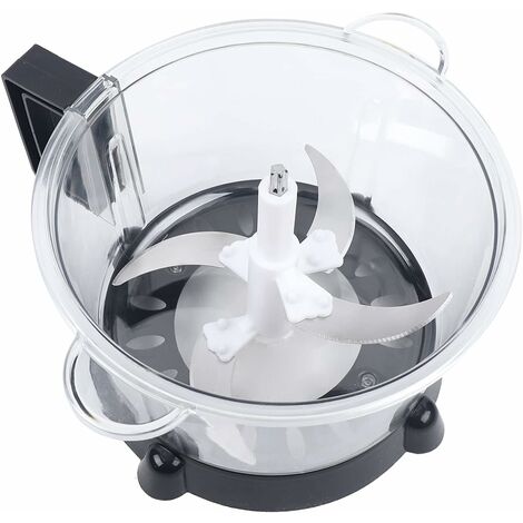 Hachoir Électrique Multifonction 3L - SHTEPIME - 4 Lames - Viande Légumes Mixeur Culinaire Epice Ail Trancheuse