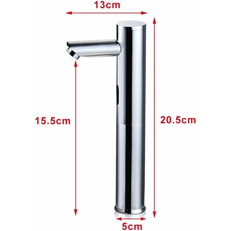Robinet Automatique Infrarouge Pour Salle De Bain - Sans Contact, Laiton Doré, Détection 15-20 Cm - 3