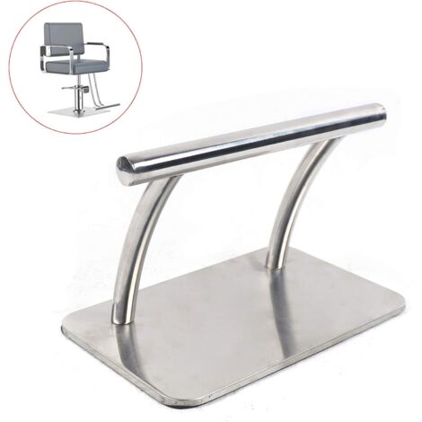 Senderpick – Repose-pieds en acier inoxydable mobile 30 x 19 x 18 cm – Surface brossée résistante à la rouille – Pour salons de beauté et coiffure