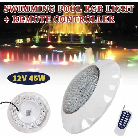 Lot De 2 Lumières De Piscine LED Submersibles Rechargeables - IP68, Télécommande, 16 Couleurs - Pour Piscine, Spa, Jardin - 10