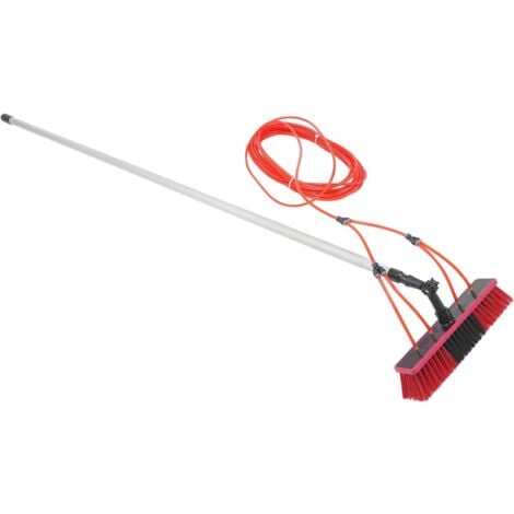 Brosse de nettoyage de panneau solaire de 26 pieds et kit d'électrode d'alimentation en eau d'électrode,Convient pour le nettoyage des fenêtres, le nettoyage des panneaux solaires photovoltaïques et l