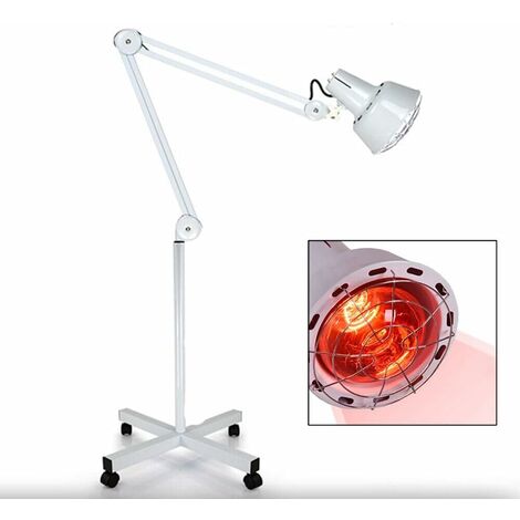 Btstil Lampe infrarouge - Rotation à 360° - Lampe chauffante infrarouge avec support - 275 W - Pour le traitement du rhume et la relaxation musculaire Btstil Lampe infrarouge - Rotation à 360° - Lampe chauffante infrarouge avec support - 275 W - Pour le traitement du rhume et la relaxation musculaire