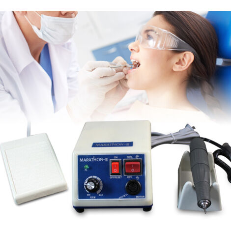 Senderpick – Micromoteur dentaire 35K RPM – Pièce à main précise – Système de pédale – Pour laboratoire dentaire et clinique