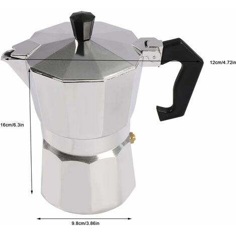 BORDEAG Cafetière Turque Électrique 500ml - Machine à Café Induction - Acier Inoxydable Avec Poignée - Pour Maison