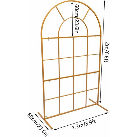 Arche De Mariage Ronde En Métal 2,75x2,4m - Support Ballons Pour Cérémonies, Anniversaires Et Événements