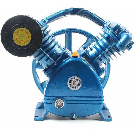 Senderpick – Tête de pompe compresseur d'air 5.5HP 21CFM 175PSI – Bicylindre en V en fonte – Silencieux pour réduction de bruit – Pour usage industriel