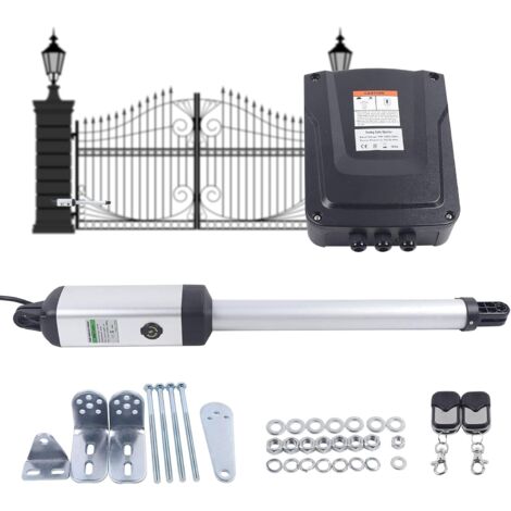 Senderpick – Actionneur de portail électrique 220V – Ouverture automatique – Charge maximale 300 kg – Moteur 50 W – Inclus 2 télécommandes