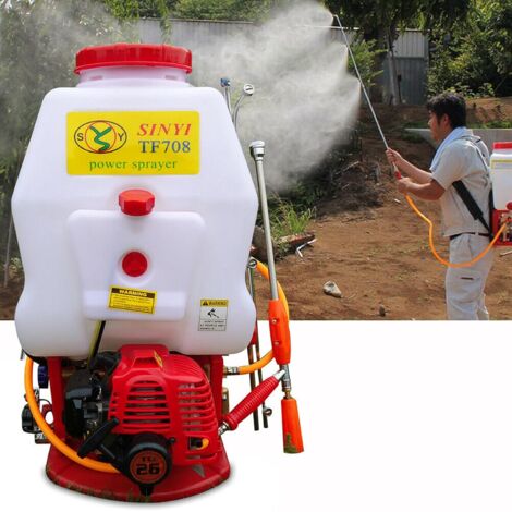 Senderpick – Pulvérisateur à pression arrière – Moteur à essence 25,4 CC – Réservoir 20 L – Pression de service 10-30 kgf/cm² – Pour traitement de mauvaises herbes