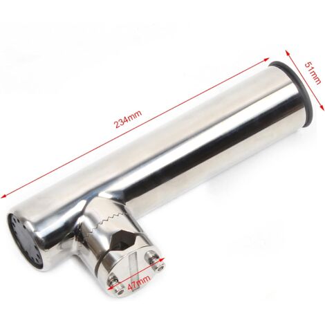 Lot De 2 Supports Automatiques à Ressort Pour Canne à Pêche - Acier Inoxydable Argenté - Neuf
