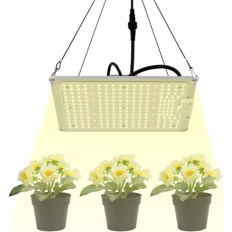 Lampe pour plantes 220 W LED Full Spectrum pour plantes d'intérieur 3000 K, 5000 K, 660 nm et 760 nm Lampe pour plantes avec LM301B & Dimmable Driver Daisy Chain pour semis, serre, étagères de culture (1/5)